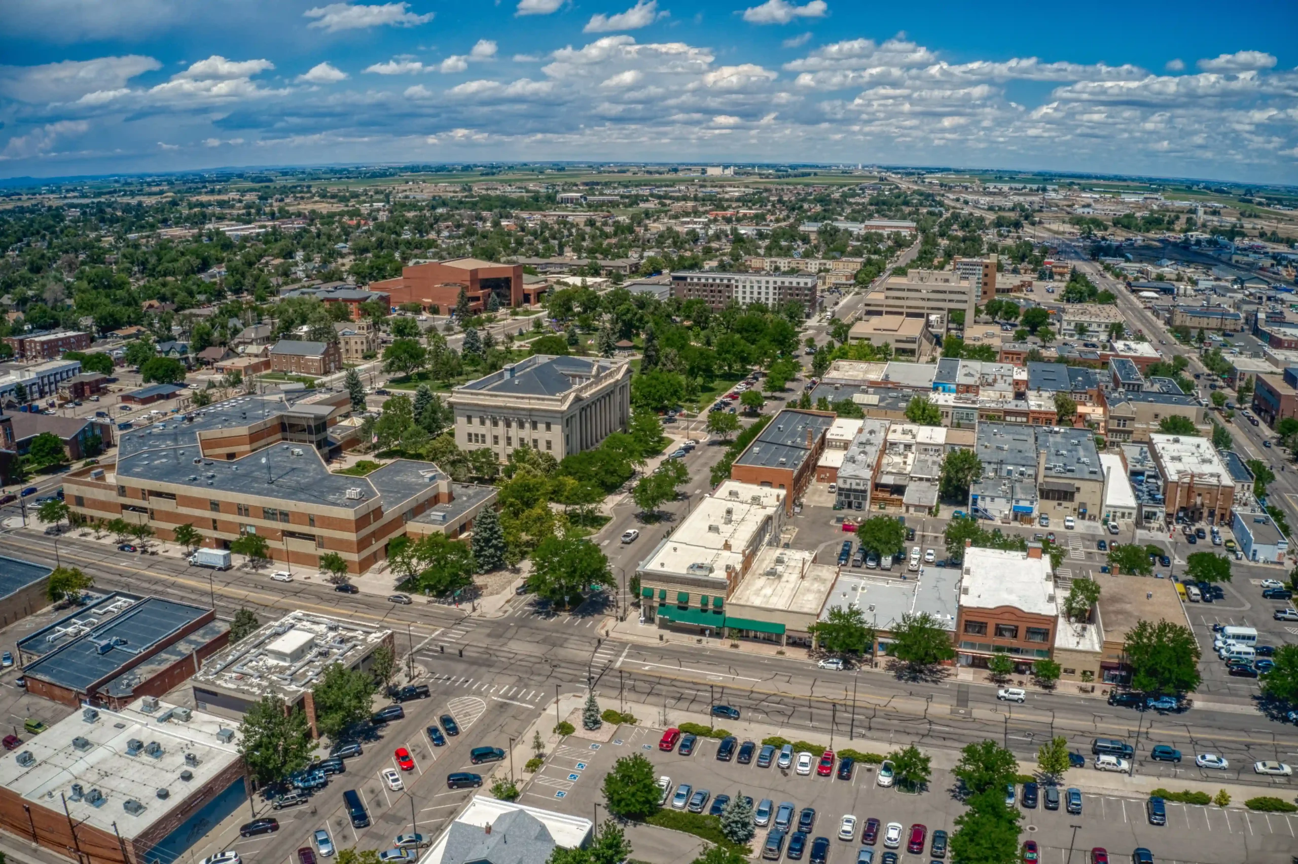 Aerial View of Greeley Colorado